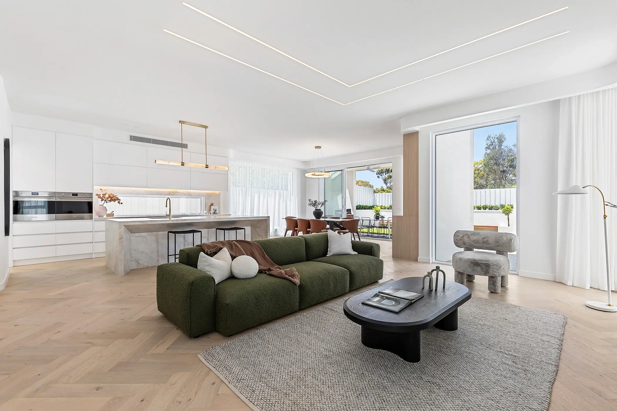 Central Living Open Plan Domain