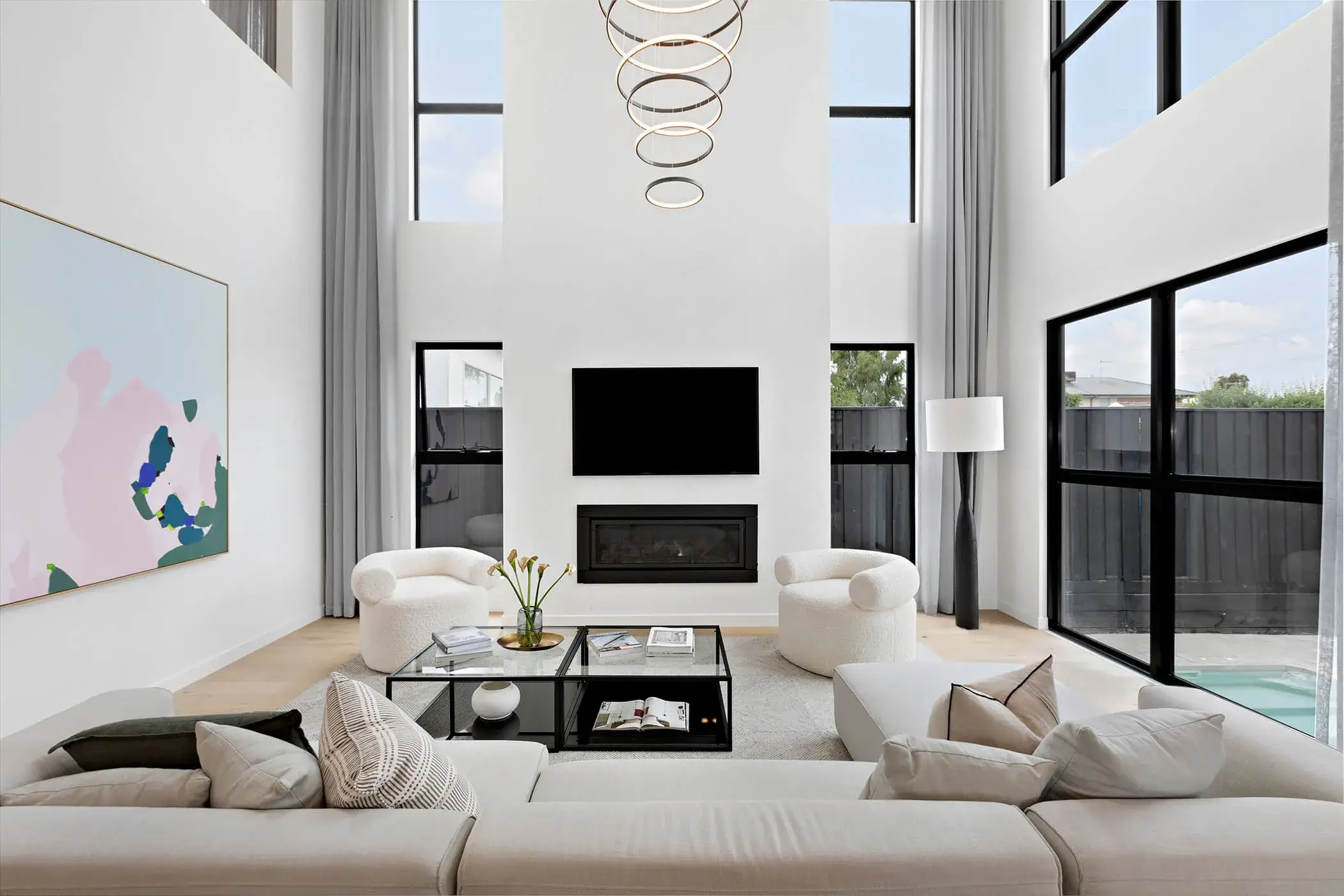Central Living Open Plan Domain